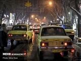 بارش شدید برف در تبریز/ ترافیک در بیشتر خیابان‌ها سنگین شد
