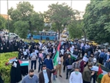 تجمع گروهی از مردم تبریز در واکنش به جنایات رژیم صهیونیستی در نوار غزه