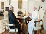 ظریف: دیدار با پاپ فرانسیس فوق‌العاده بود 
