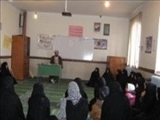 برگزاری گفتمان دینی با موضوع نقش زنان در تربیت فرزندان واصلاح جامعه در مدرسه منصور شهرستان مراغه