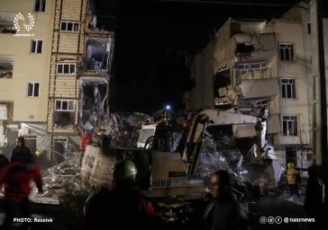  پنج فوتی و ۱۵ مصدوم در حادثه ریزش ساختمان پنج طبقه تبریز
