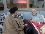 عیادت مدیرکل تبلیغات اسلامی آذربایجان شرقی از مداح اهل بیت(ع)
