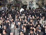 هيئت هاي مذهبي هريس سومين روز شهادت امام حسين(ع) را در کنار مزار شهدا عزاداري کردند 