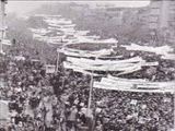 اعتصاب دانشجويان دانشگاه تبريز براي اعلام همبستگي با دانشجويان دانشگاه تهران در سال 1357هجري شمسي 