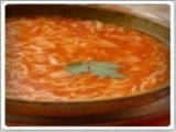 سوپ گوجه فرنگي با ورميشل 