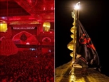 ضریح مطهر امام حسین (ع) سیاه‌پوش شد 