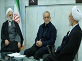 تشکیل دومین جلسه شورای موقت رهبری با حضور پزشکیان، اژه ای و اعرافی