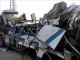 کشته شدن 20 افغاني بر اثر واژگوني اتوبوس