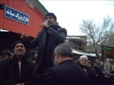مراسم زيارت اربعين و عزاداري بزرگ خياباني در شهرستان ميانه برگزار شد