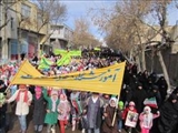 گزارش تصويري از مراسم راهپيمائي 22 بهمن شهرستان هريس