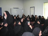 مراسم بدرقه خواهران بسيجي اعزام به مشهد مقدس شهرستان آذرشهر