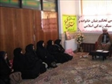 بازديد رئيس اداره تبليغات اسلامي ملکان از کلاس‌هاي دوره تحکيم بنيان خانواده