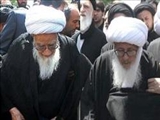 پیاده روی مراجع عظام تقلید در عزای صادق آل محمد(ع) 