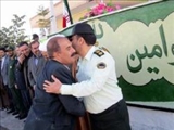 حضور سرپرست اداره تبليغات اسلامي شبستر در مراسم صبحگاه نيروي انتظامي 