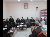 نشست فرماندهان انتظامی شهرستان شبستر با سرپرست اداره تبلیغات اسلامی شبستر 