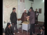 تجلیل از برگزیدگان مسابقات علمی وفرهنگی دبیرستان پسرانه صدرا شهرستان بناب 