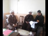 جلسه رئیس اداره تبلیغات اسلامی بناب با رئیس اداره اوقاف وامورخیریه