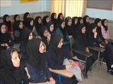 برگزاری گفتمان دینی دانش آموزی باموضوع فاطمه شناسی درشهرستان بستان آباد