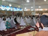 بازدید سرپرست اداره تبلیغات اسلامی جلفا از معتکفین خواهر مسجد جامع جلفا