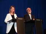 ظریف و موگرینی بیانیه مشترک قرائت می‌کنند 