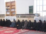 برگزاری مراسم عزاداری شهادت امام محمد باقر (ع) ویژه خواهران در روستای سرای شهرستان هریس